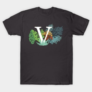 Plant Letter V T-Shirt